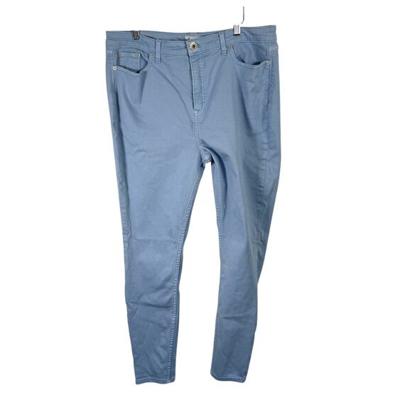Vineyard Vines High Rise Skinny Jeans Blue Preppy Pants Nautical Womens Plus 33 - Picture 1 of 7